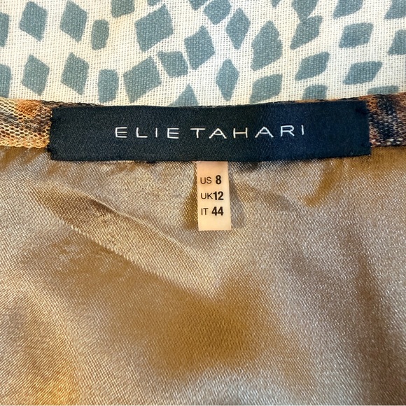 Elie Tahari | Sparkling Golden Bronze Sequined Mini Skirt - Picture 6 of 8